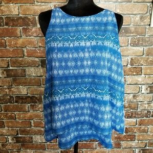 Multi-Layered Sleeveless Blouse